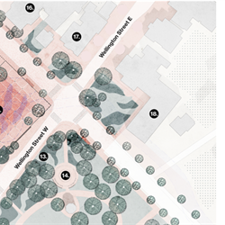 Site Plan view of Ken Whillans Square